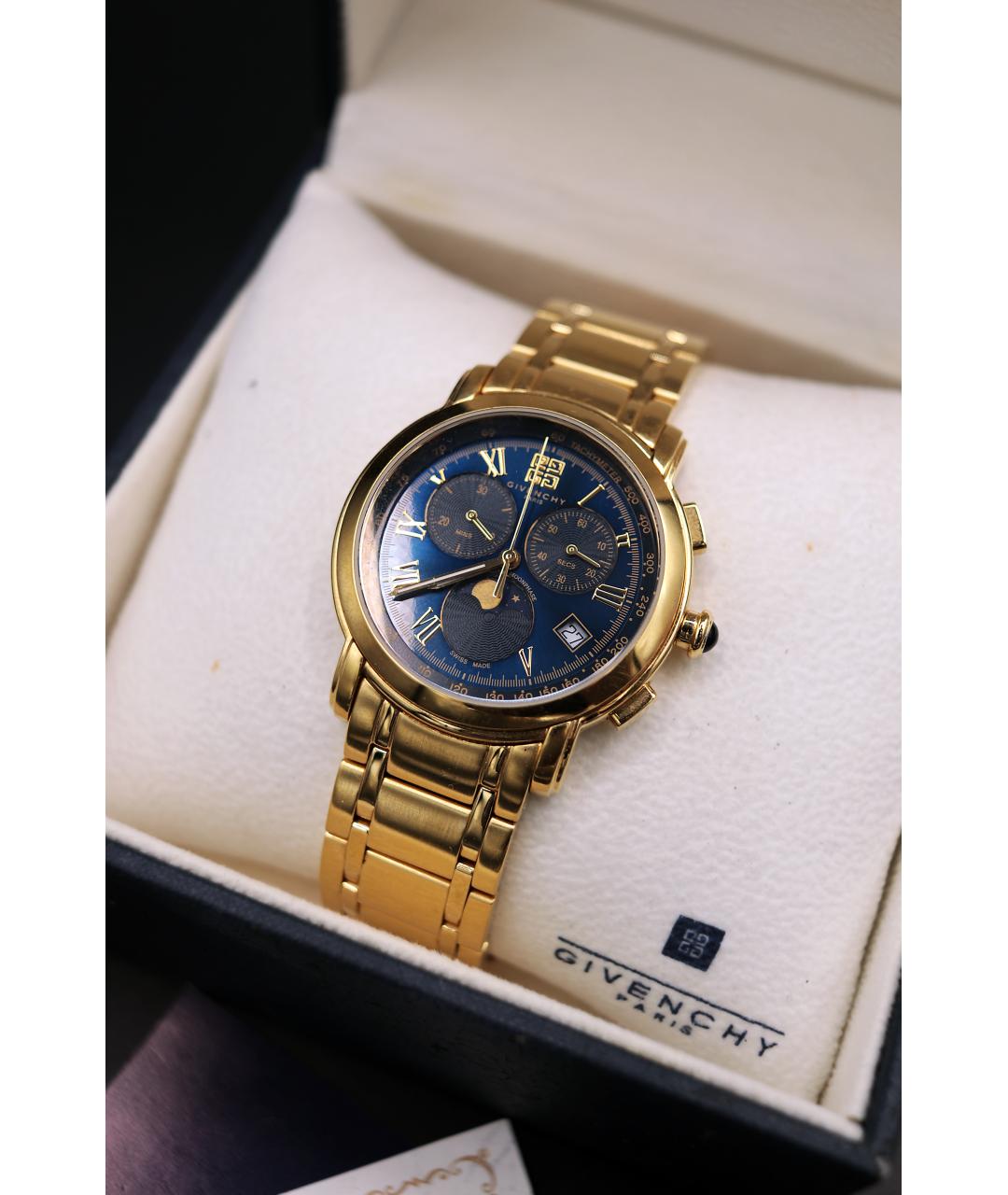GIVENCHY Золотые позолоченные часы, фото 3