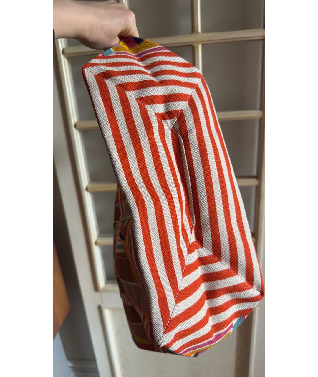 HERMES Мульти тканевая пляжная сумка, фото 3