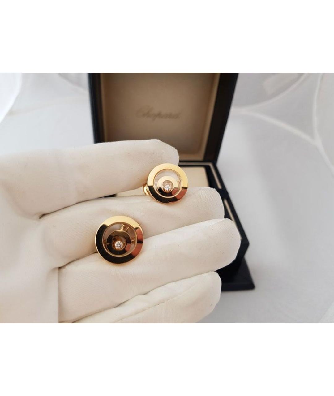 CHOPARD Золотые серьги из желтого золота, фото 3