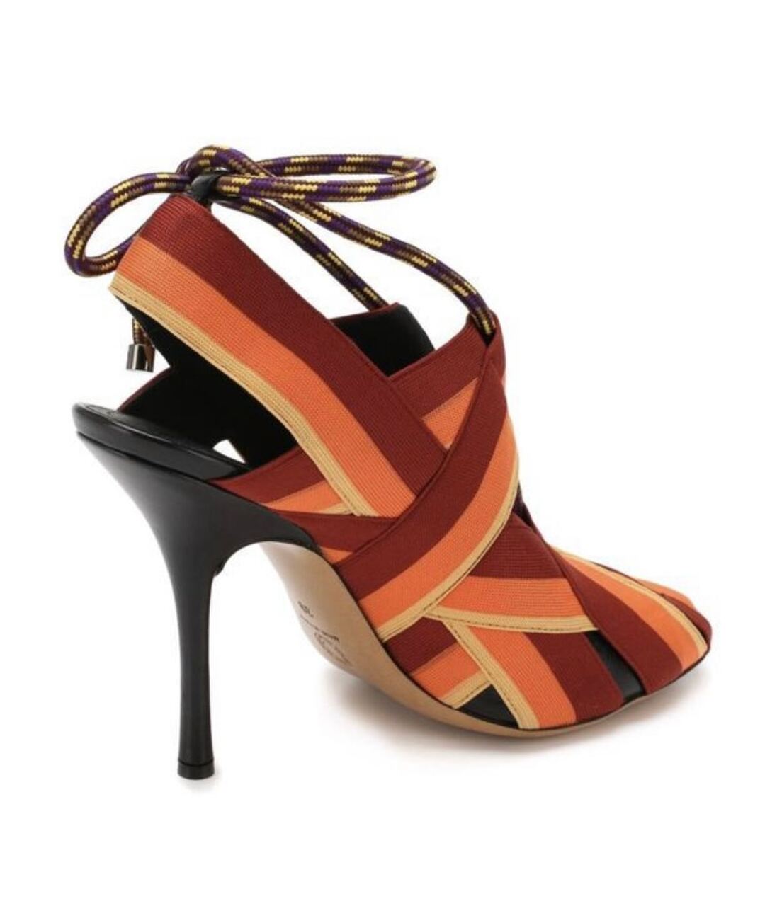 DRIES VAN NOTEN Бордовые кожаные туфли, фото 2