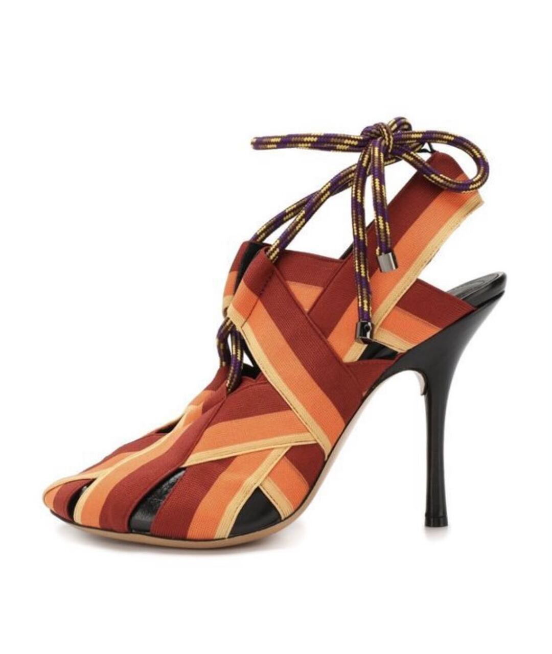 DRIES VAN NOTEN Бордовые кожаные туфли, фото 5