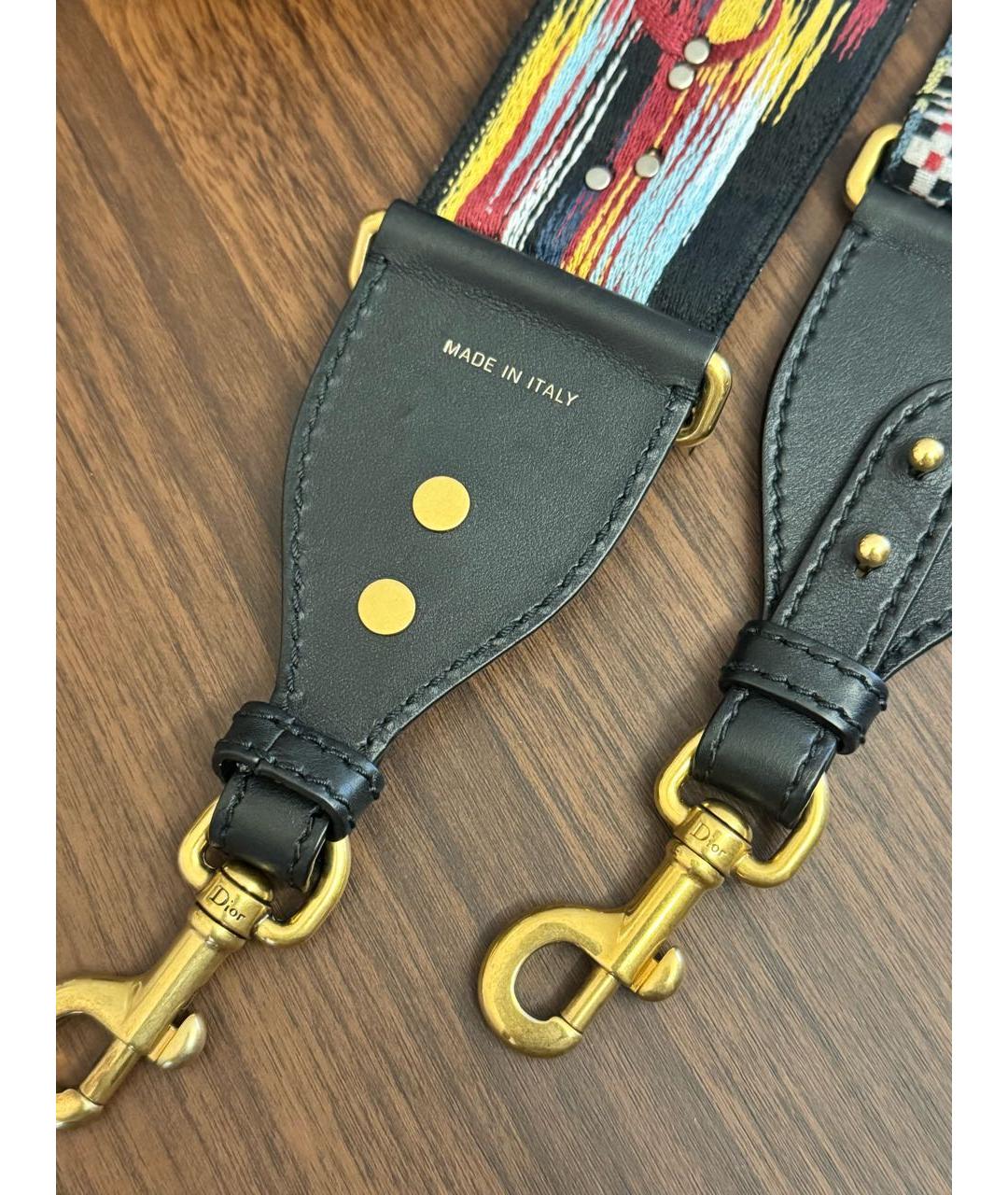 CHRISTIAN DIOR Черная кожаная сумка с короткими ручками, фото 6