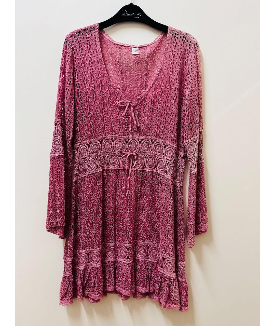 MISSONI Розовая кружевная туника, фото 9