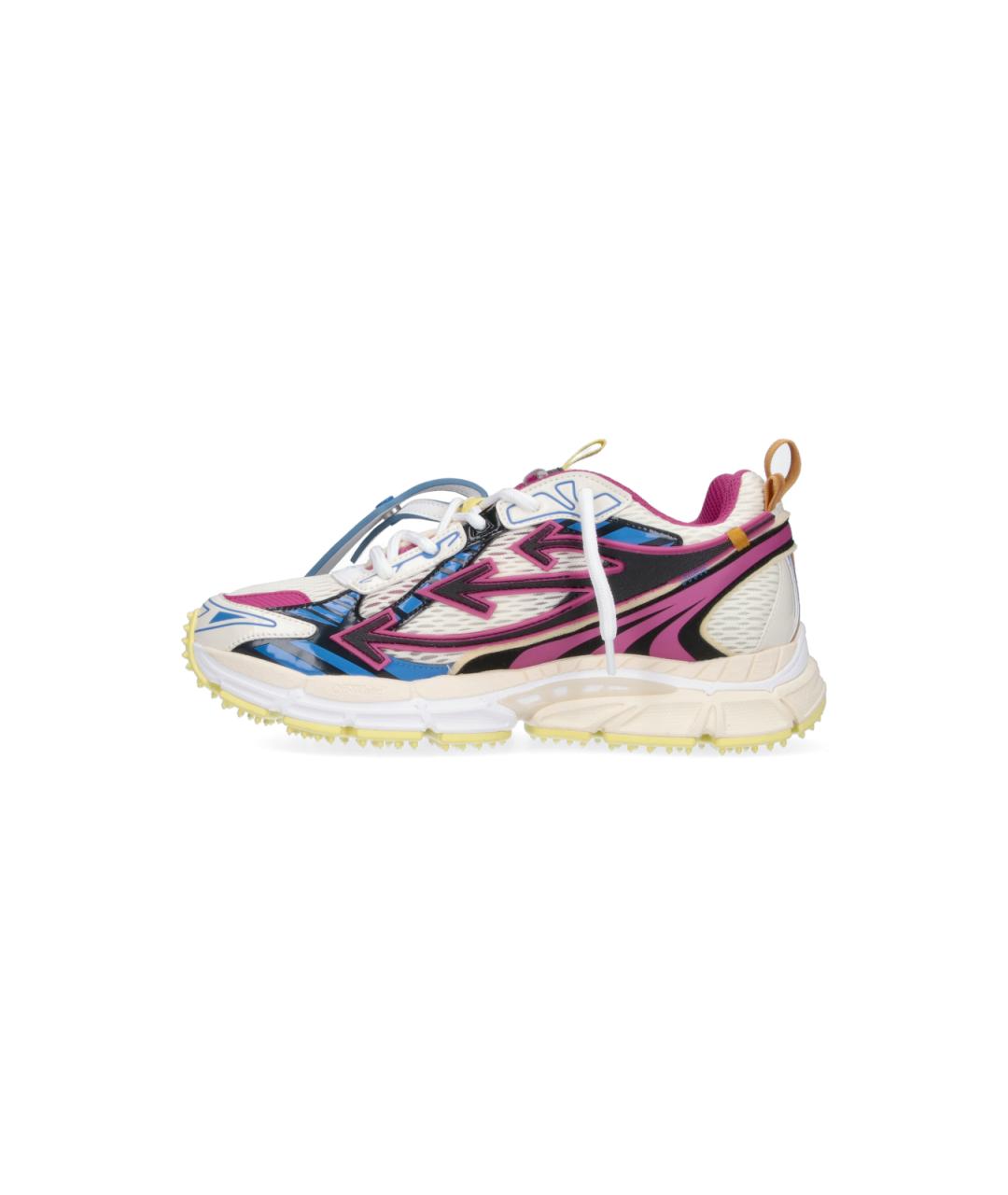 OFF-WHITE Фиолетовые текстильные кроссовки, фото 3