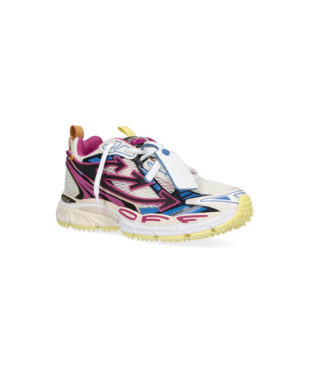 OFF-WHITE Фиолетовые текстильные кроссовки, фото 2