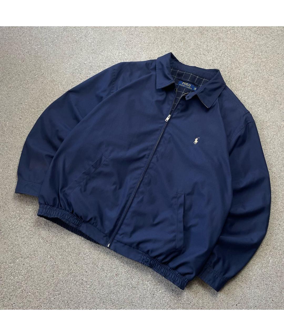 POLO RALPH LAUREN Темно-синяя хлопковая куртка, фото 3