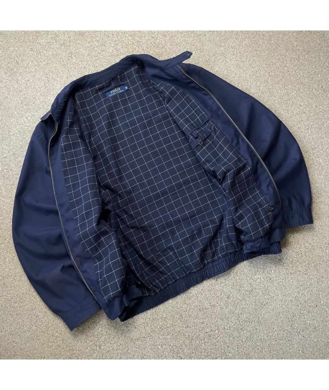 POLO RALPH LAUREN Темно-синяя хлопковая куртка, фото 4