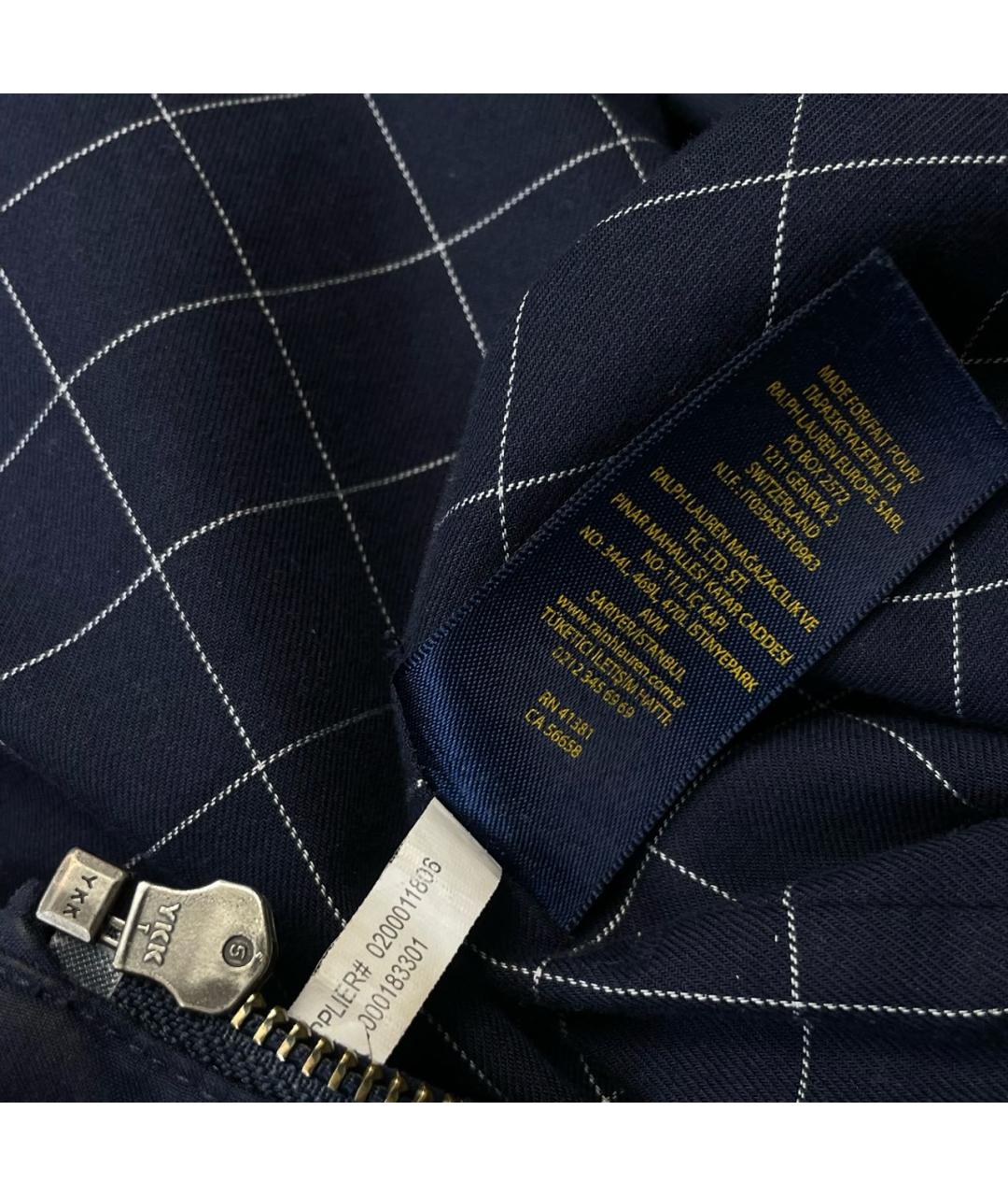 POLO RALPH LAUREN Темно-синяя хлопковая куртка, фото 8