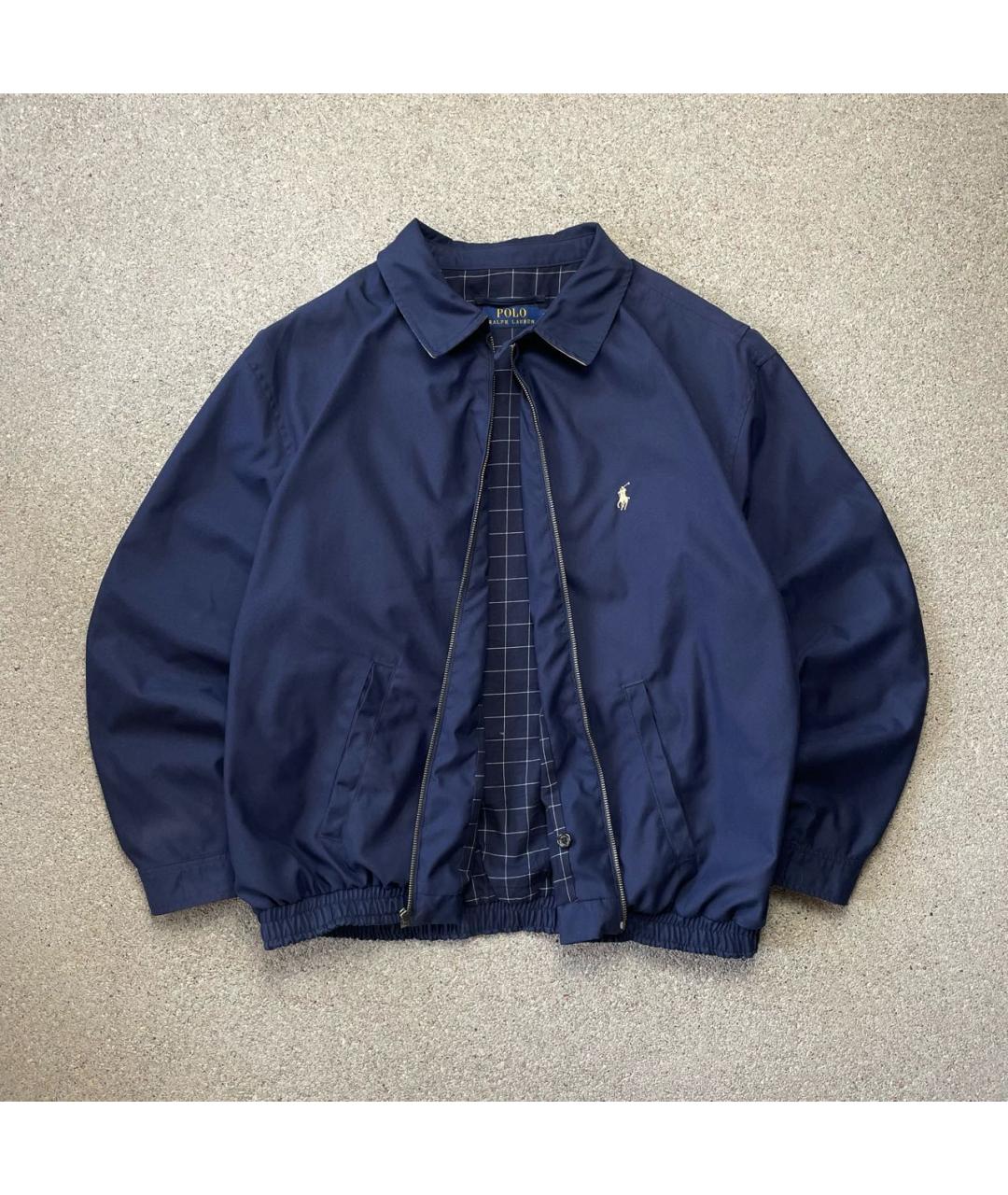 POLO RALPH LAUREN Темно-синяя хлопковая куртка, фото 2