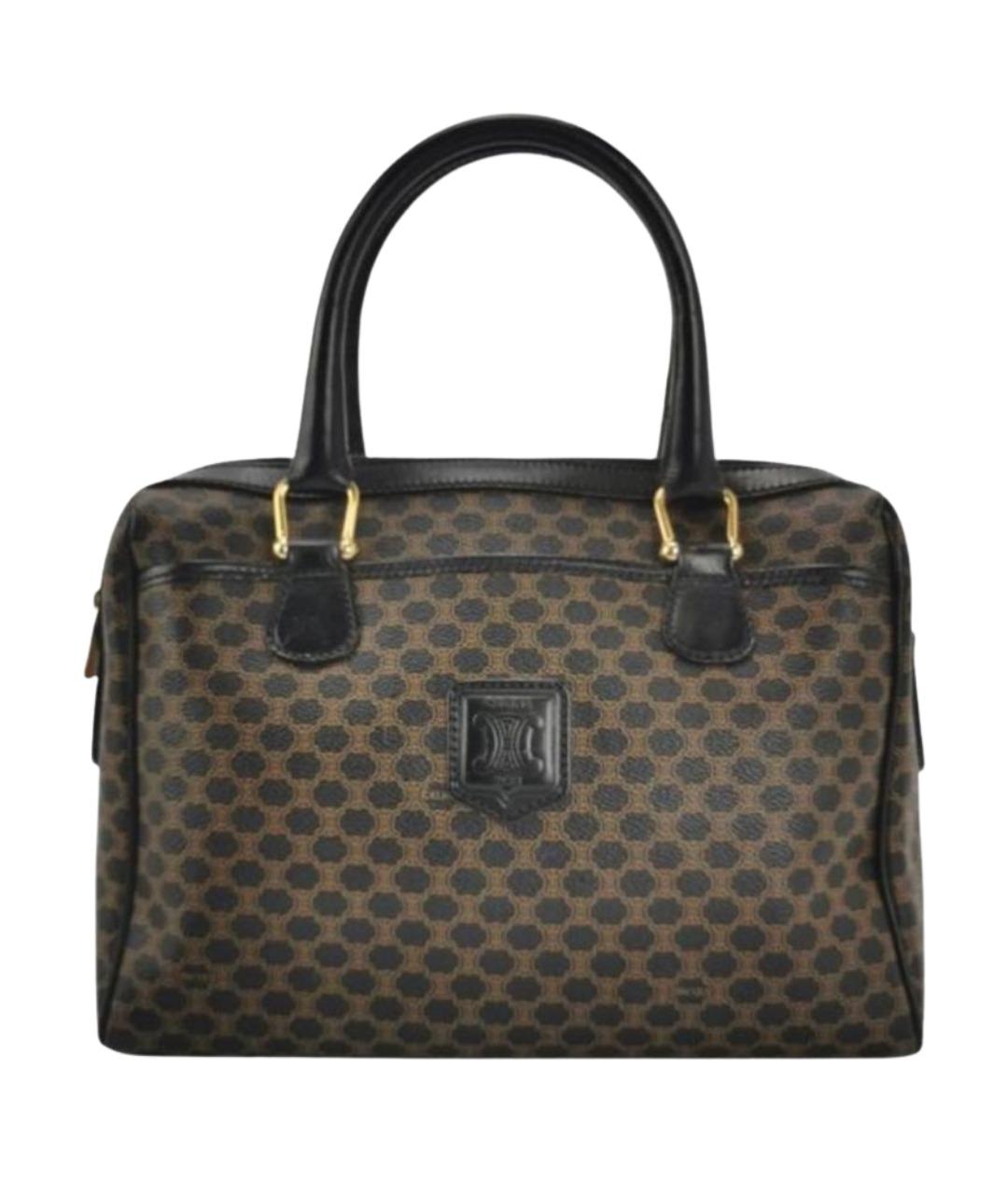 CELINE Черная сумка с короткими ручками из искусственной кожи, фото 1