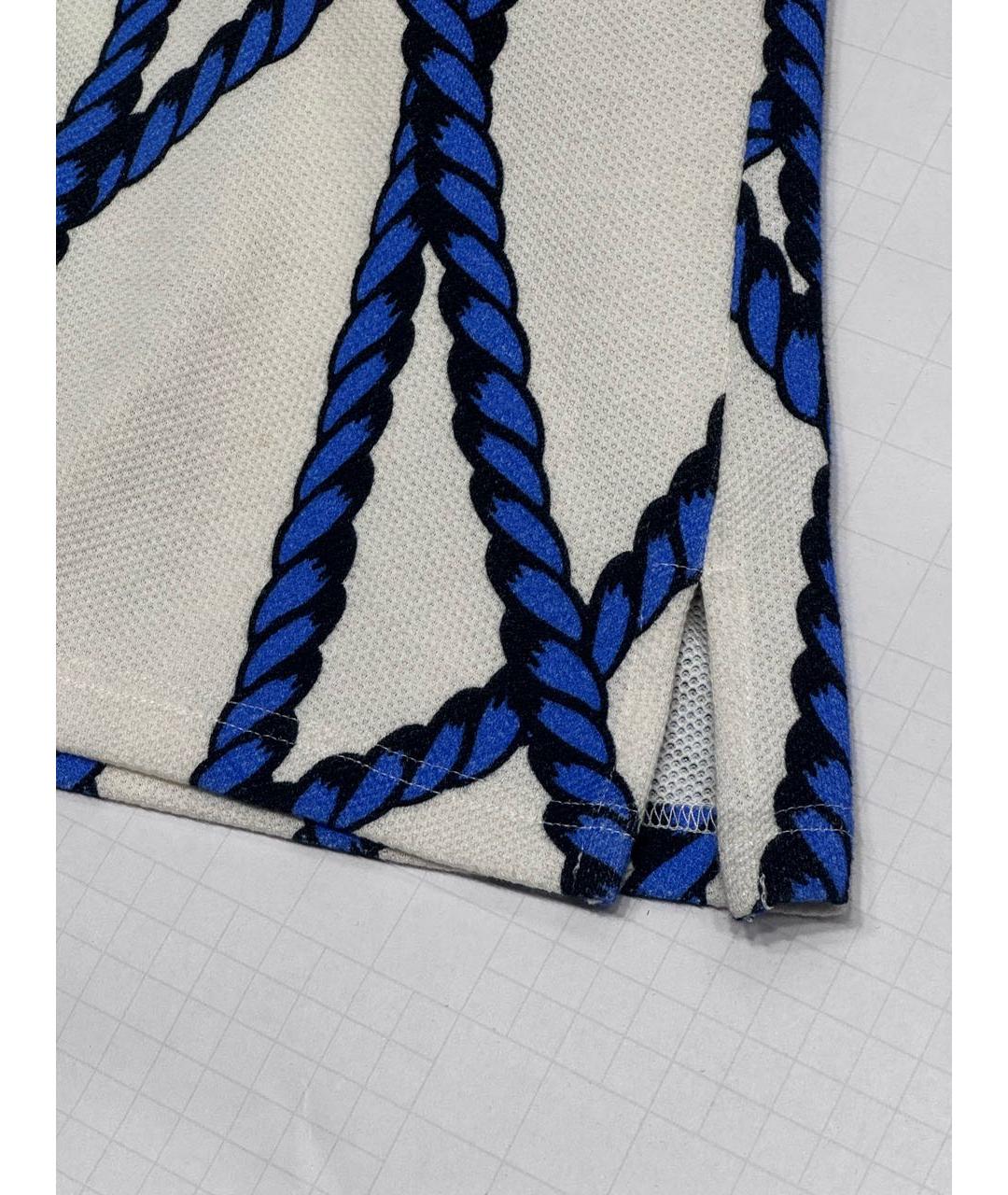 ALEXANDER MCQUEEN Бежевое хлопковое поло с коротким рукавом, фото 4