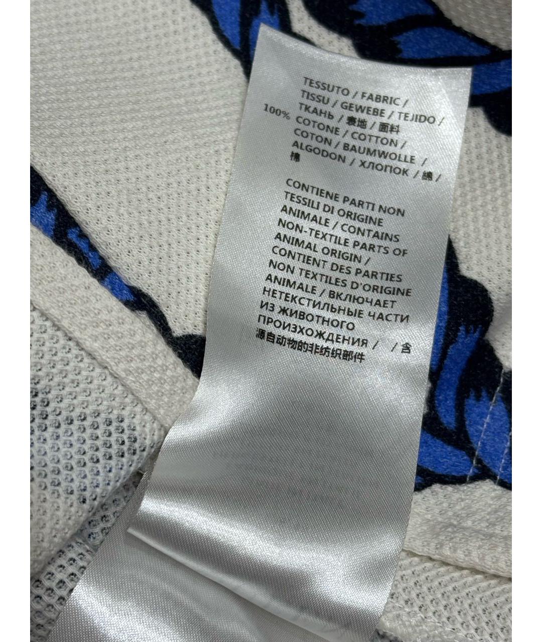 ALEXANDER MCQUEEN Бежевое хлопковое поло с коротким рукавом, фото 7