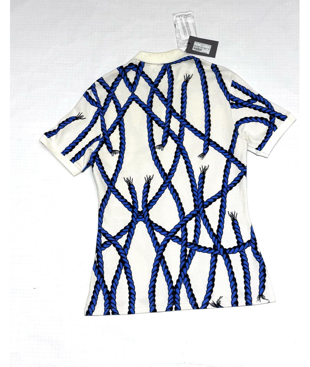 ALEXANDER MCQUEEN Бежевое хлопковое поло с коротким рукавом, фото 2