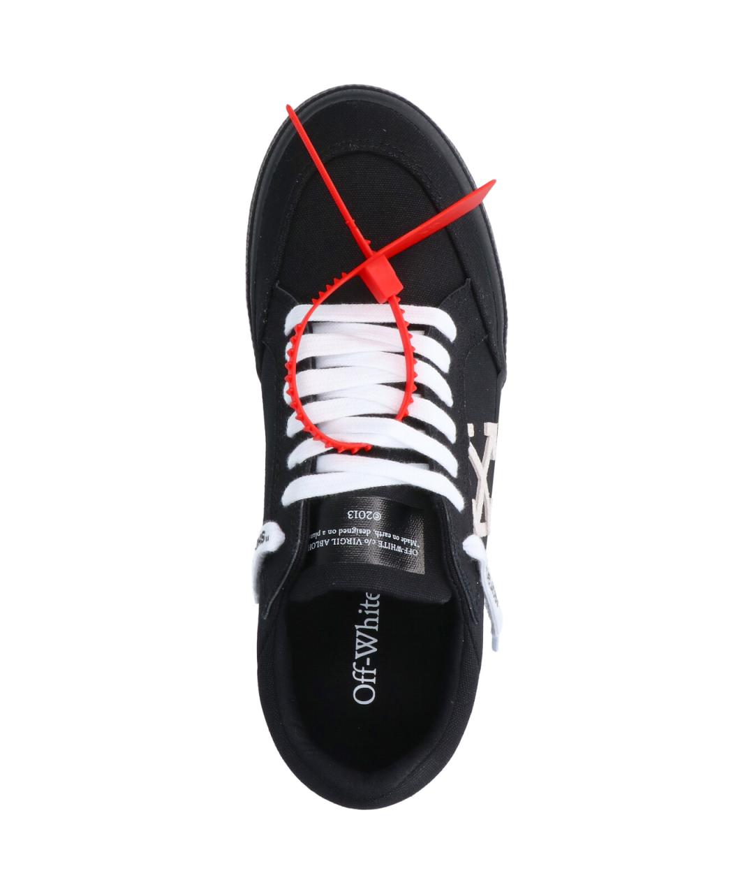 OFF-WHITE Черные замшевые низкие кроссовки / кеды, фото 5