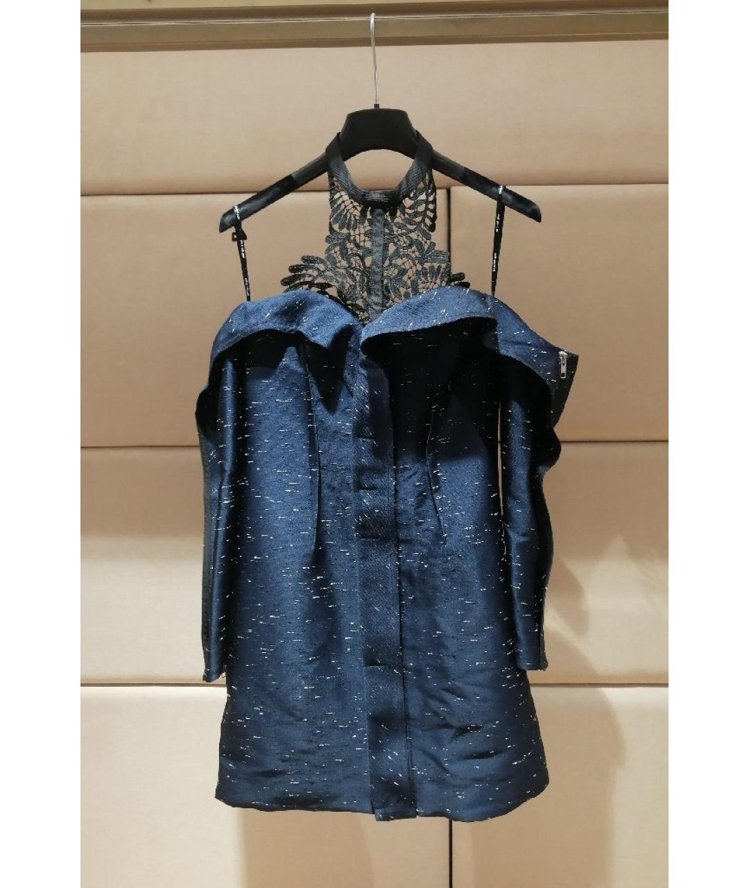 SELF-PORTRAIT Темно-синее коктейльное платье, фото 2