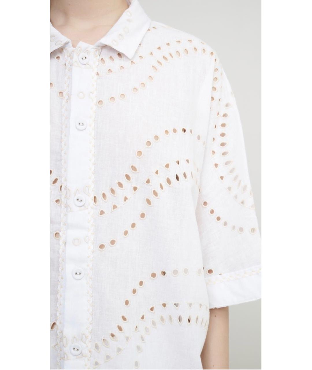 CHARO RUIZ Белый хлопковый костюм с брюками, фото 5