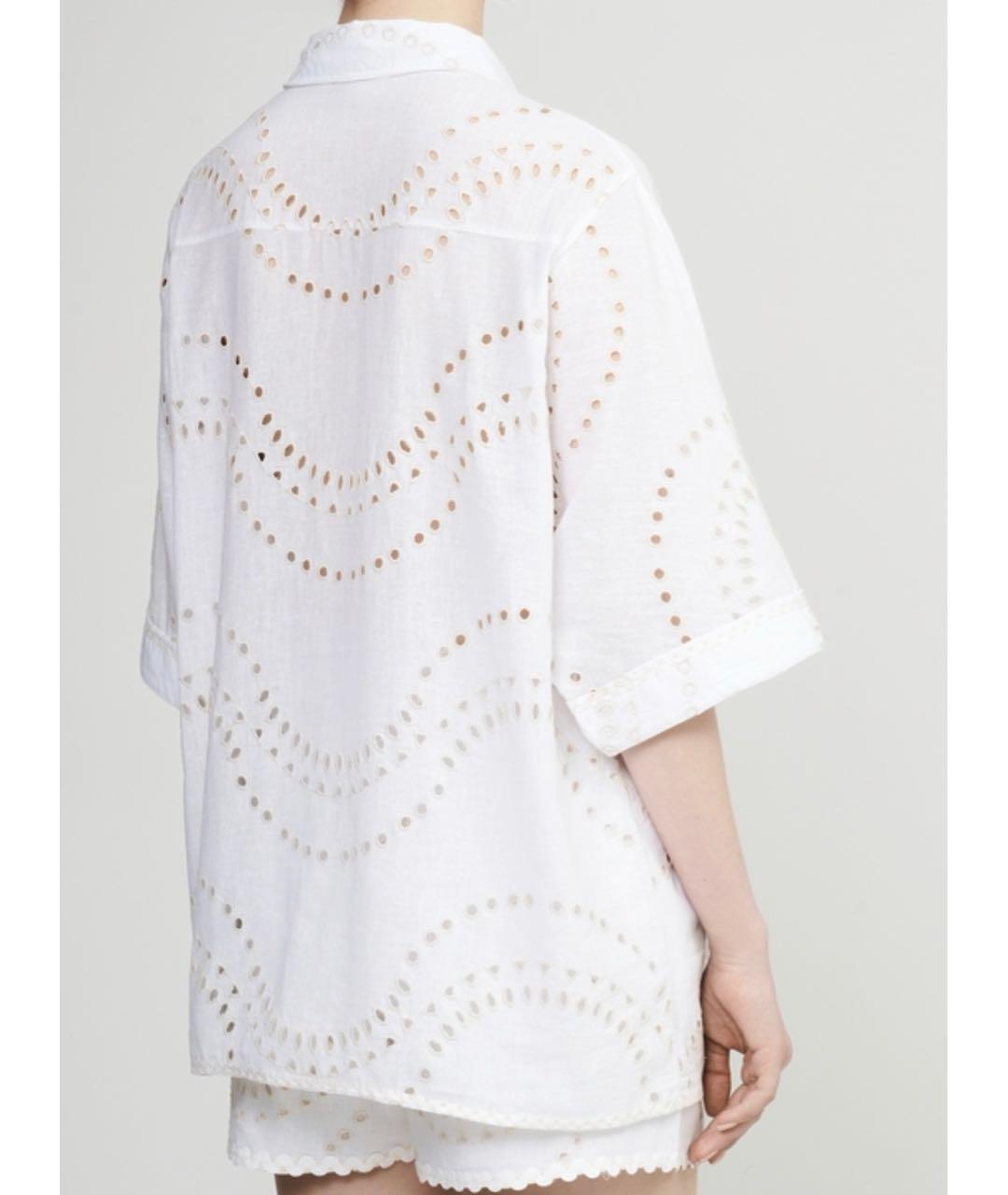 CHARO RUIZ Белый хлопковый костюм с брюками, фото 4