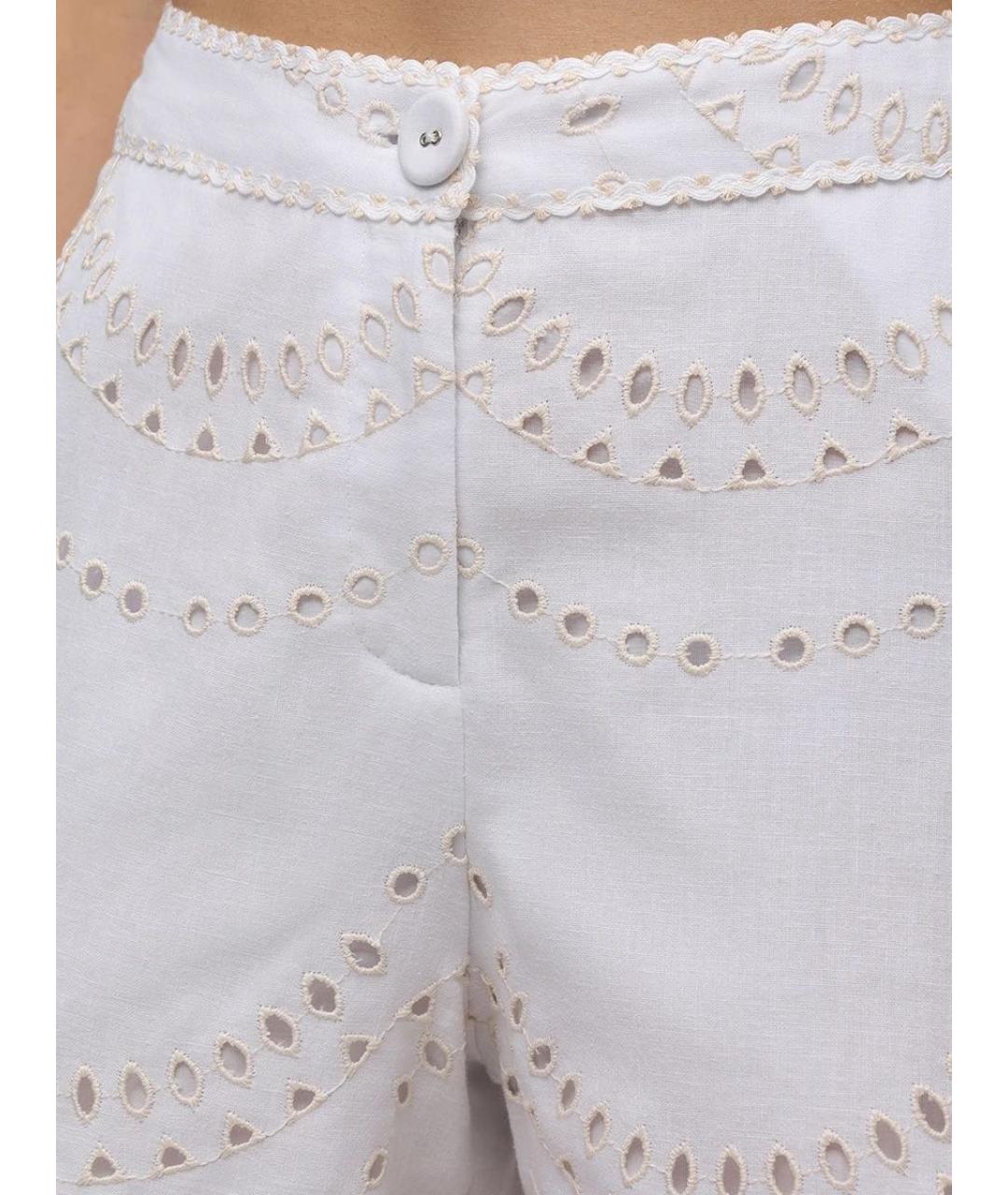 CHARO RUIZ Белый хлопковый костюм с брюками, фото 8