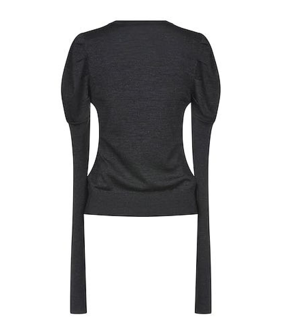 DOLCE&GABBANA Серый шерстяной джемпер / свитер, фото 2