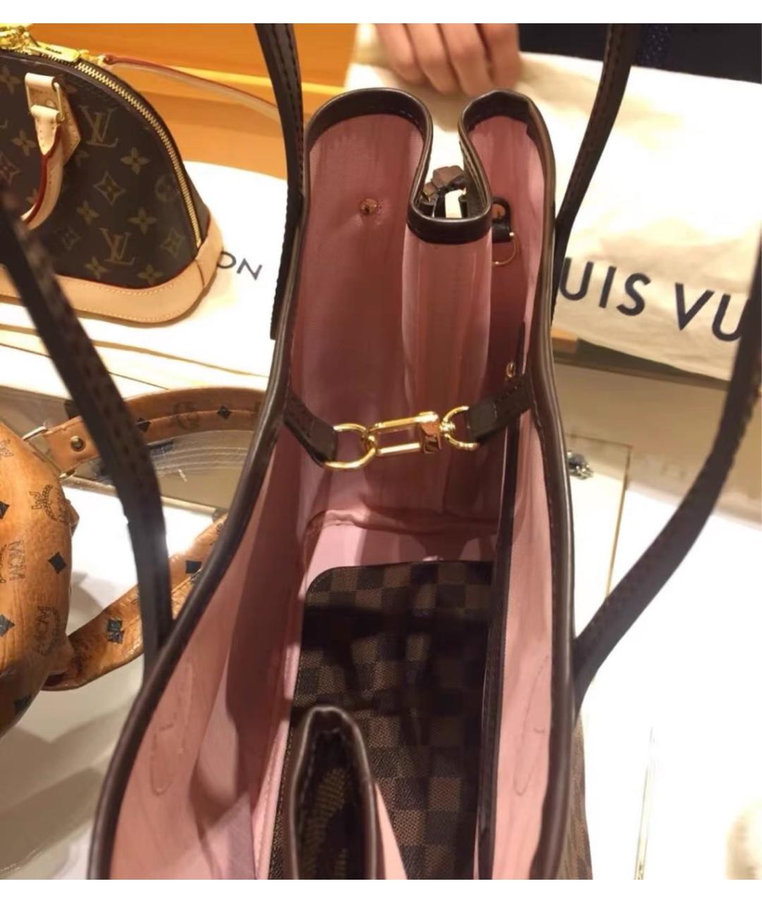 LOUIS VUITTON Коричневая сумка тоут, фото 4