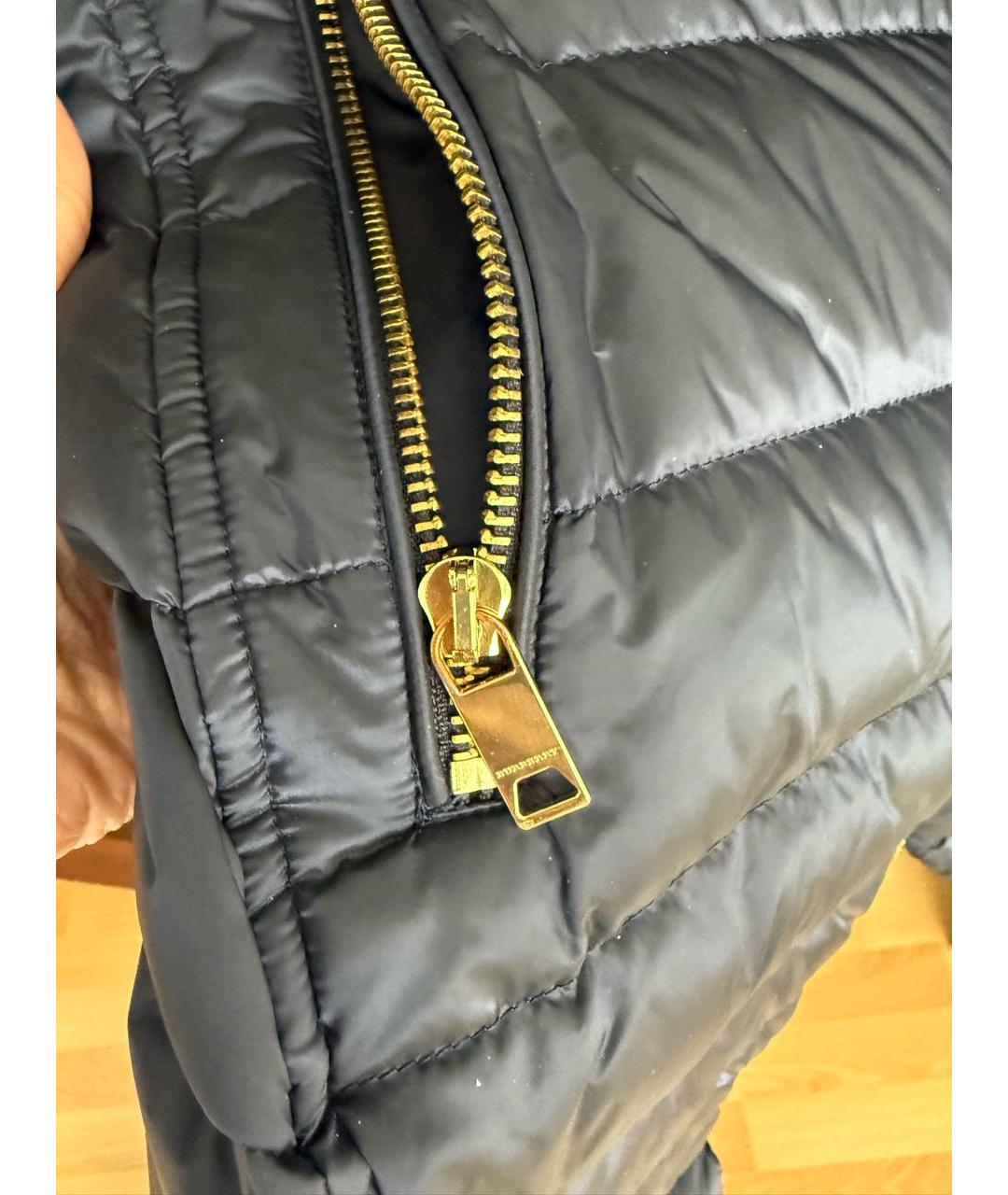 BURBERRY Темно-синий пуховик, фото 8
