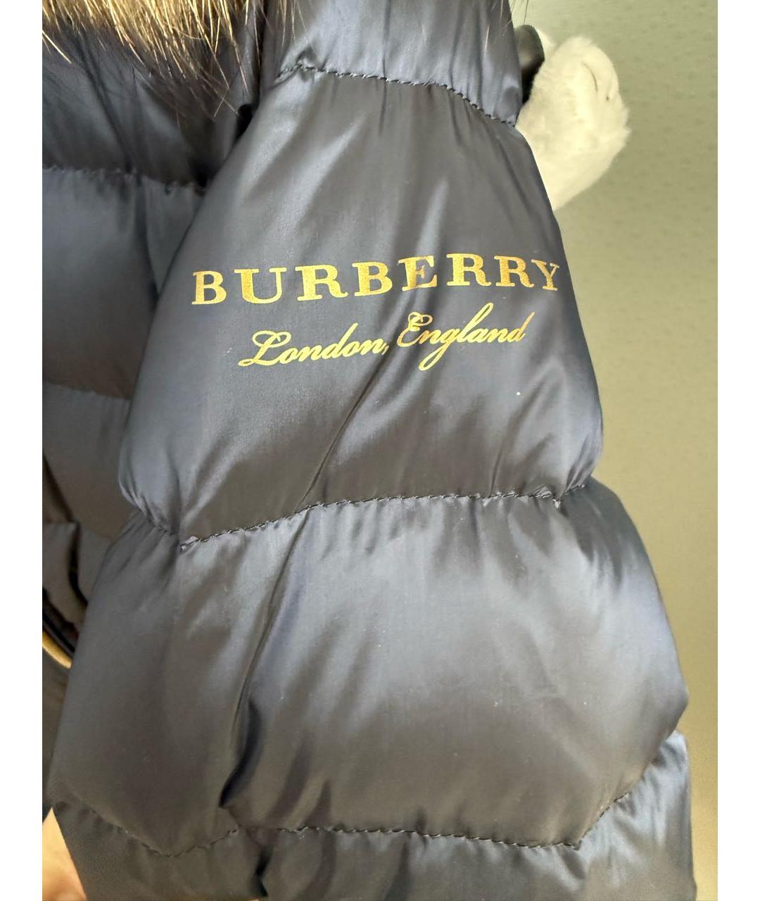 BURBERRY Темно-синий пуховик, фото 5