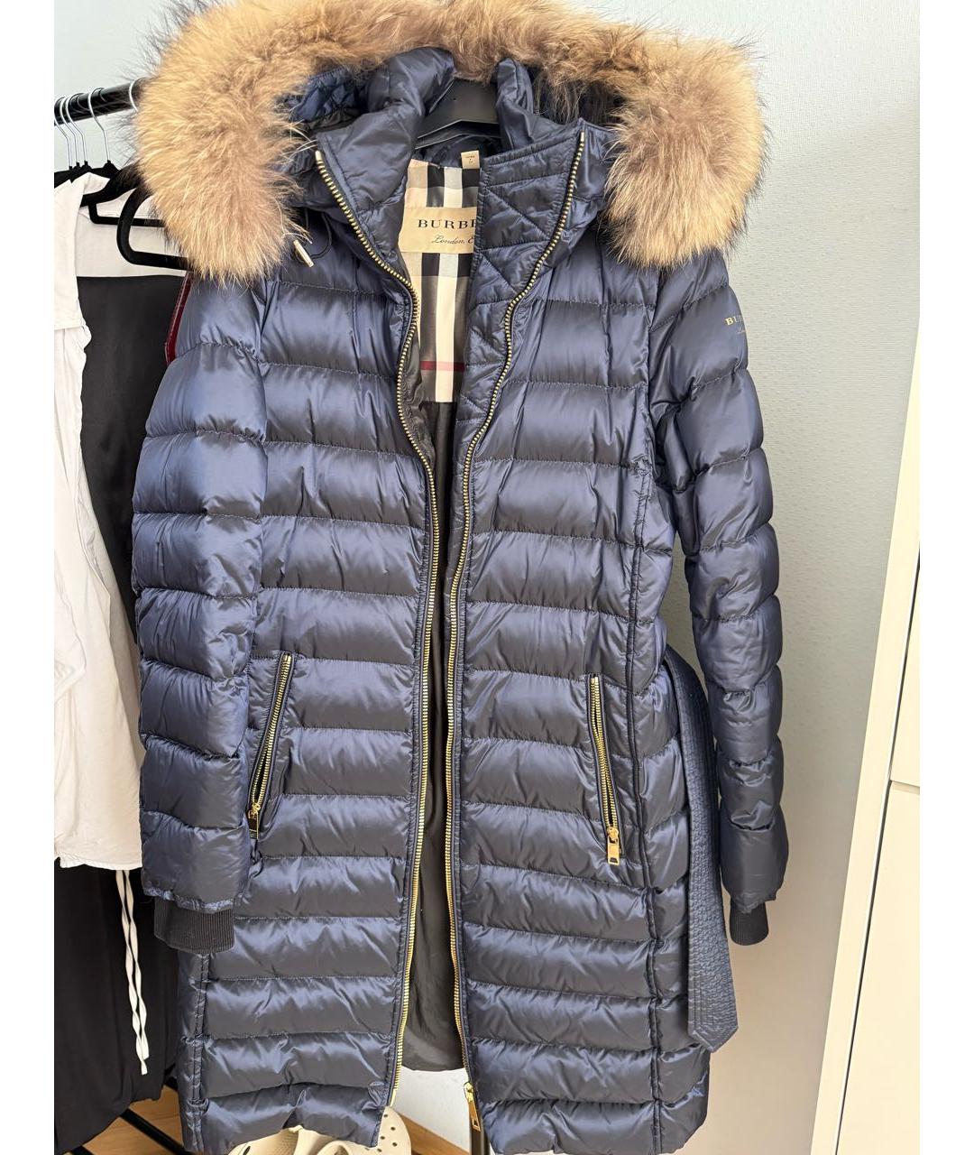 BURBERRY Темно-синий пуховик, фото 10