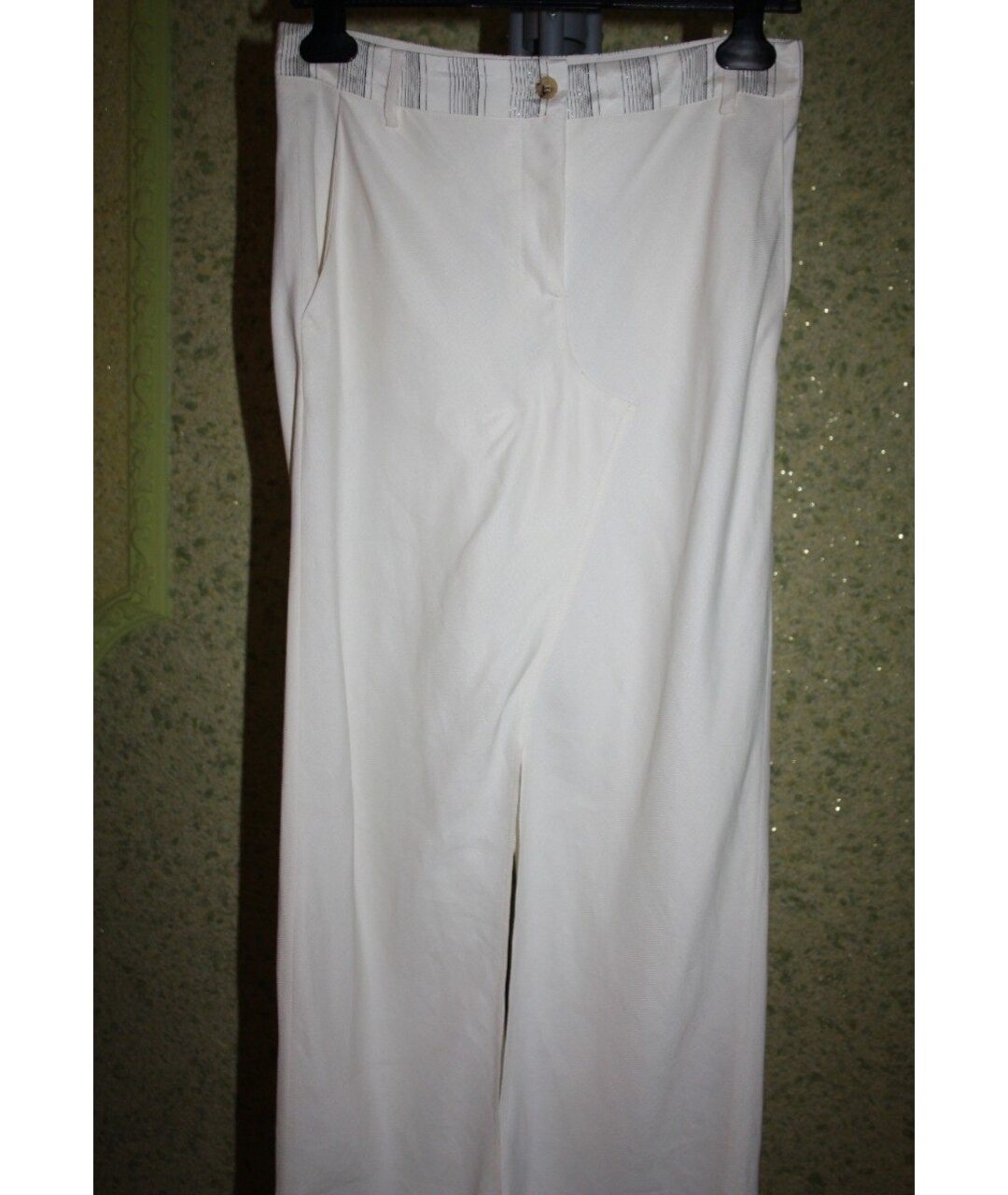 JOHN RICHMOND Белая ацетатная юбка макси, фото 2