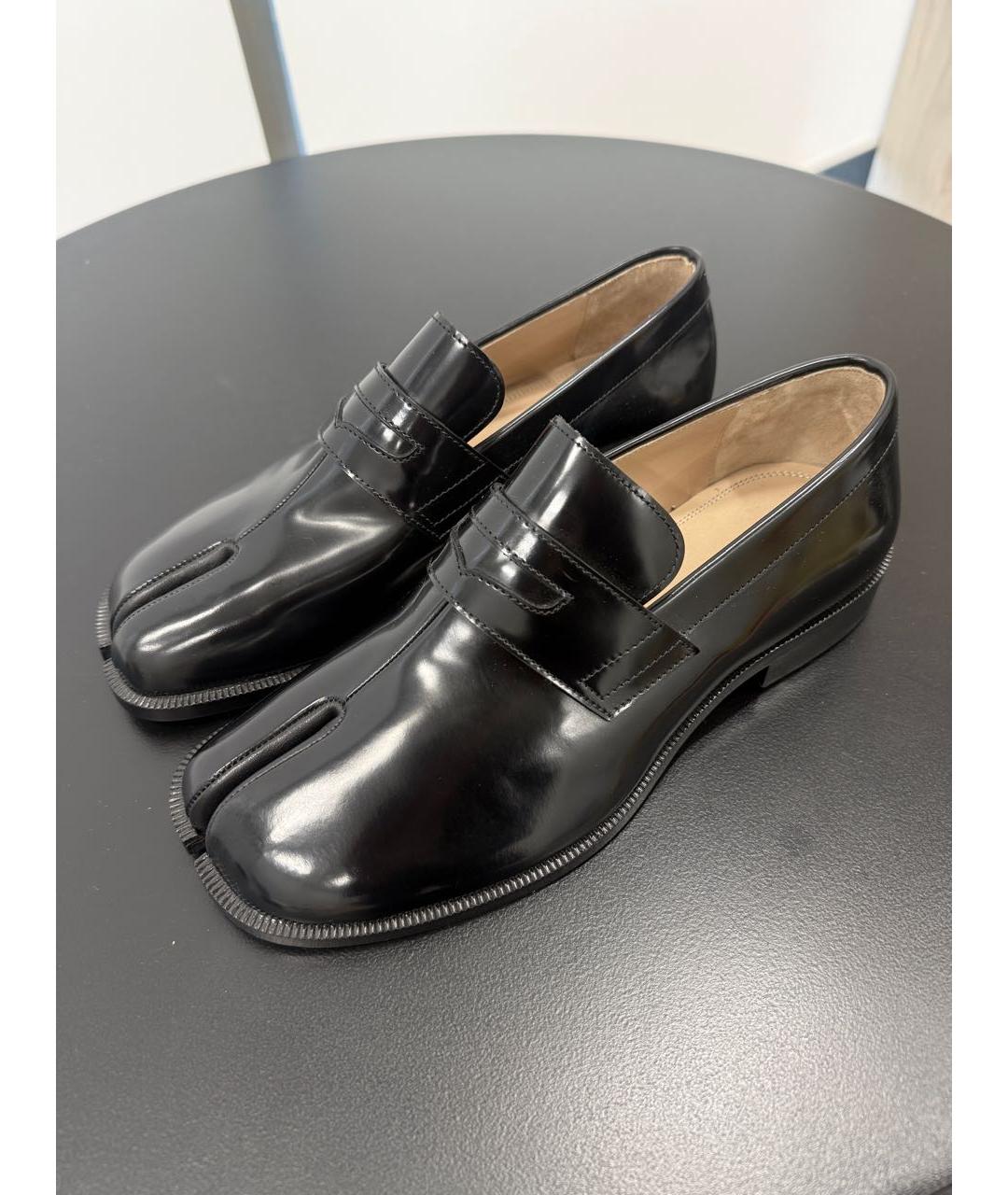 MAISON MARGIELA Черные кожаные лоферы, фото 7