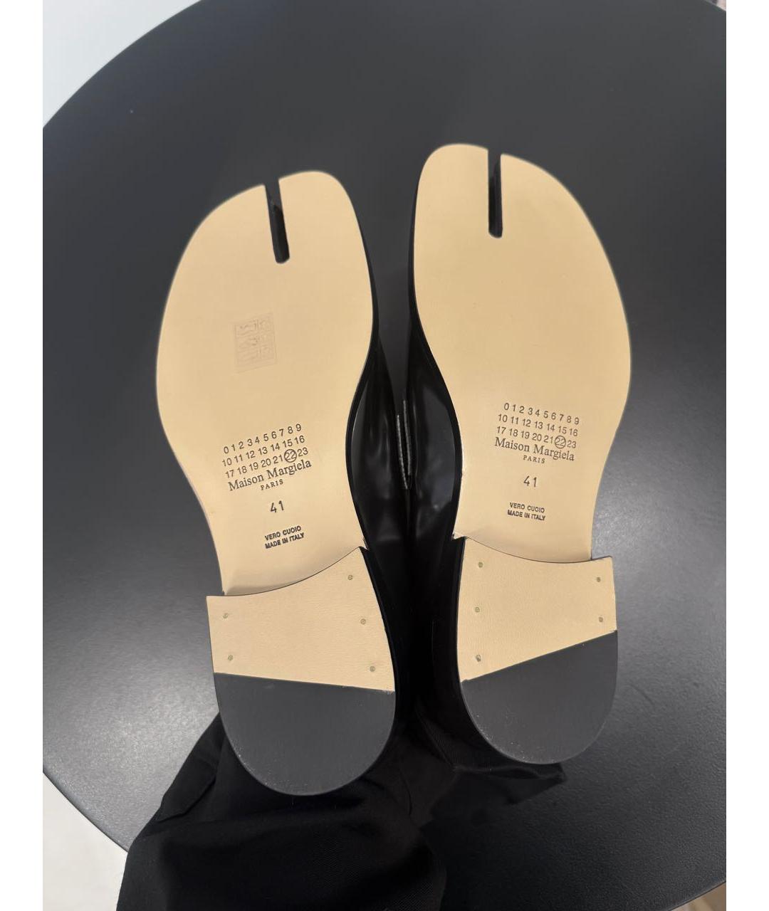 MAISON MARGIELA Черные кожаные лоферы, фото 5