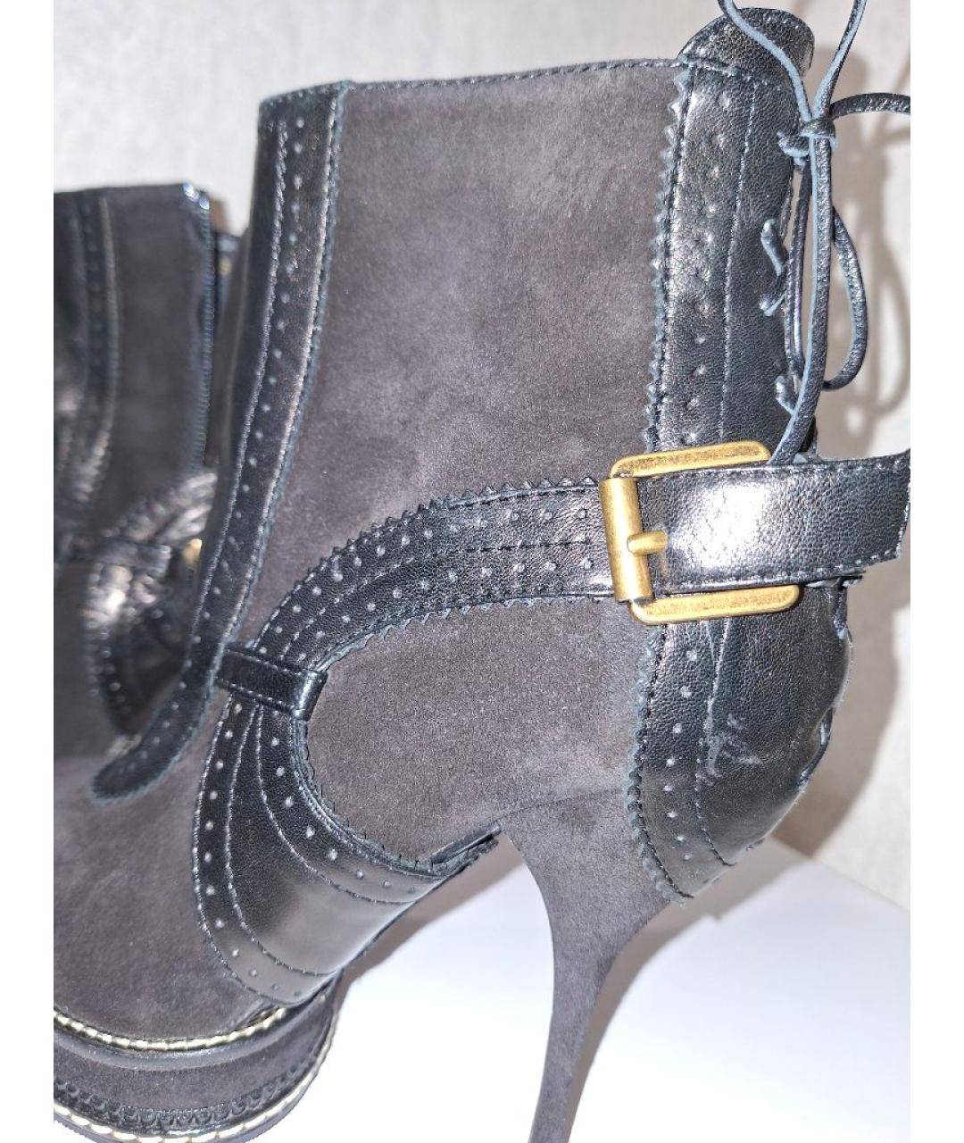 CHRISTIAN DIOR Коричневые полусапоги, фото 6