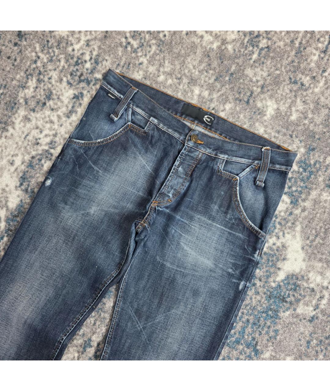 JUST CAVALLI Синие хлопковые джинсы скинни, фото 6