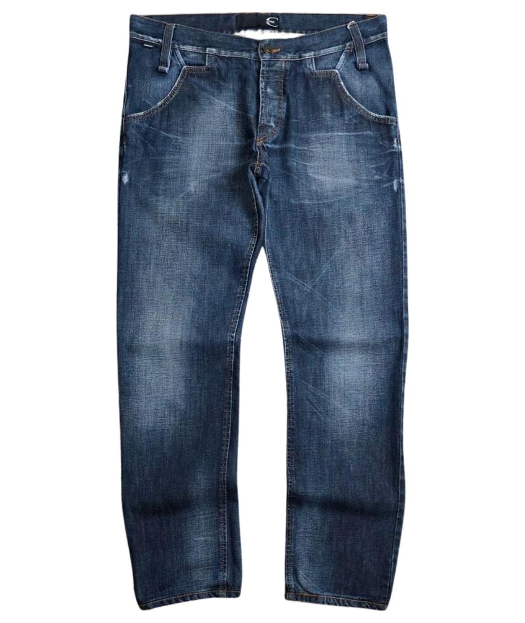 JUST CAVALLI Синие хлопковые джинсы скинни, фото 1