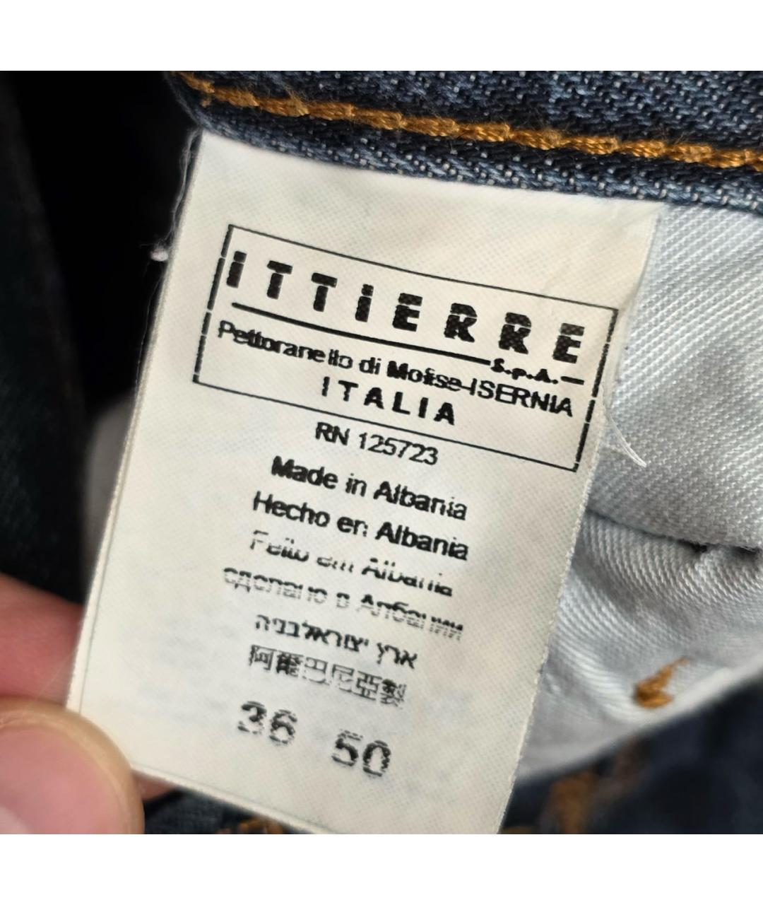 JUST CAVALLI Синие хлопковые джинсы скинни, фото 8