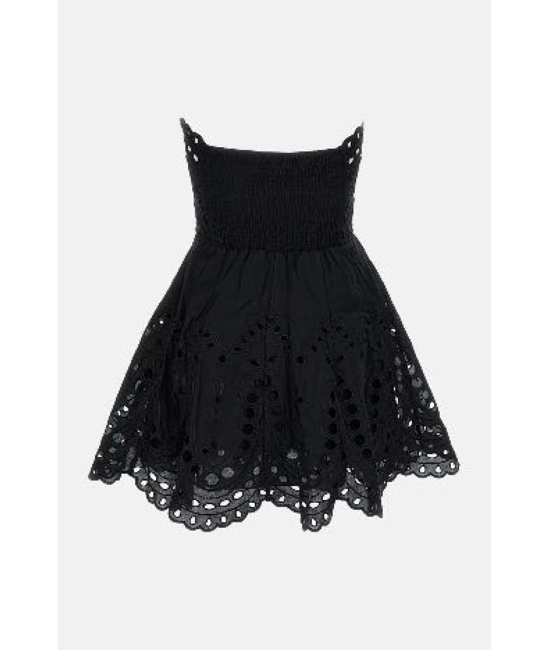 CHARO RUIZ Черное хлопковое коктейльное платье, фото 2