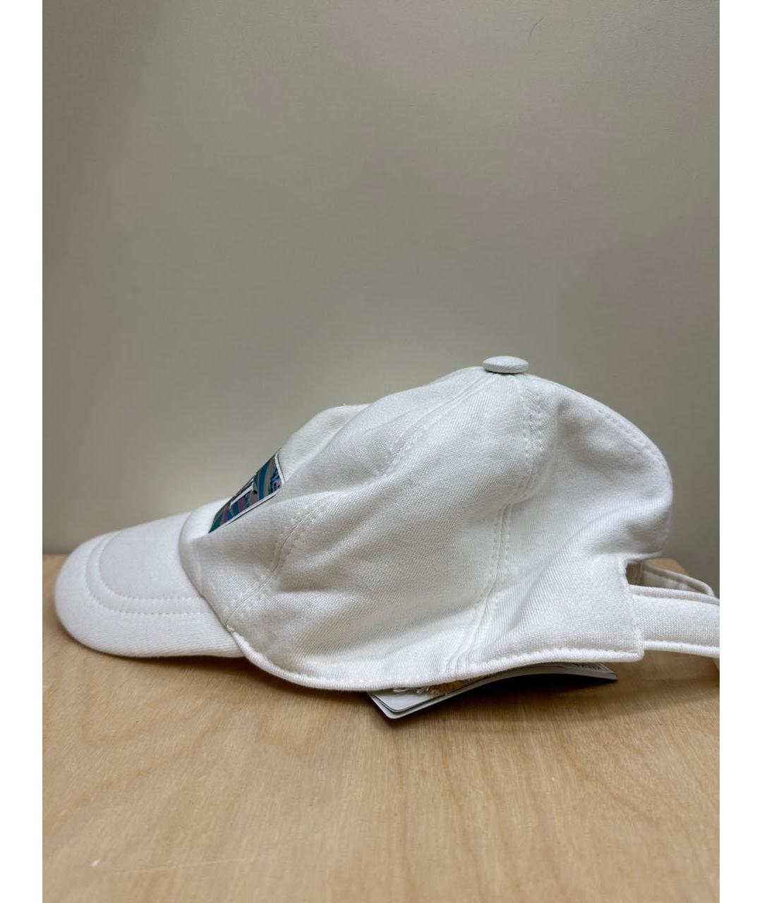 EMILIO PUCCI Белая хлопковая кепка, фото 2