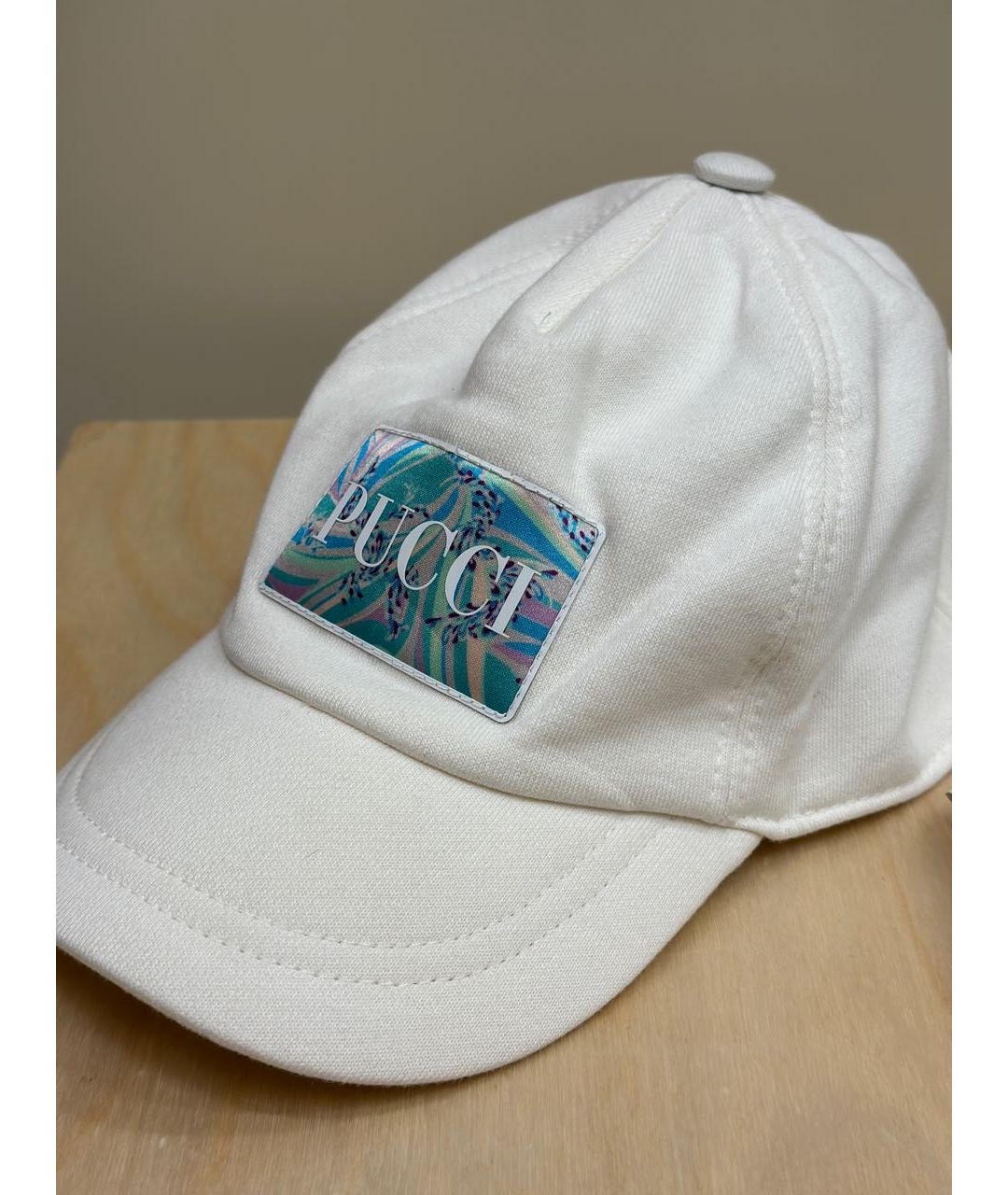 EMILIO PUCCI Белая хлопковая кепка, фото 9