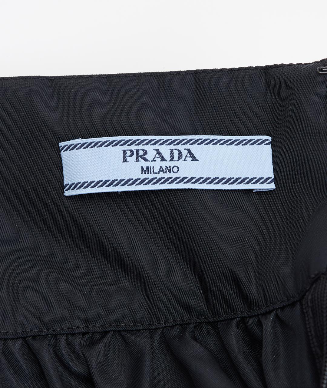 PRADA Черное полиамидовое коктейльное платье, фото 2