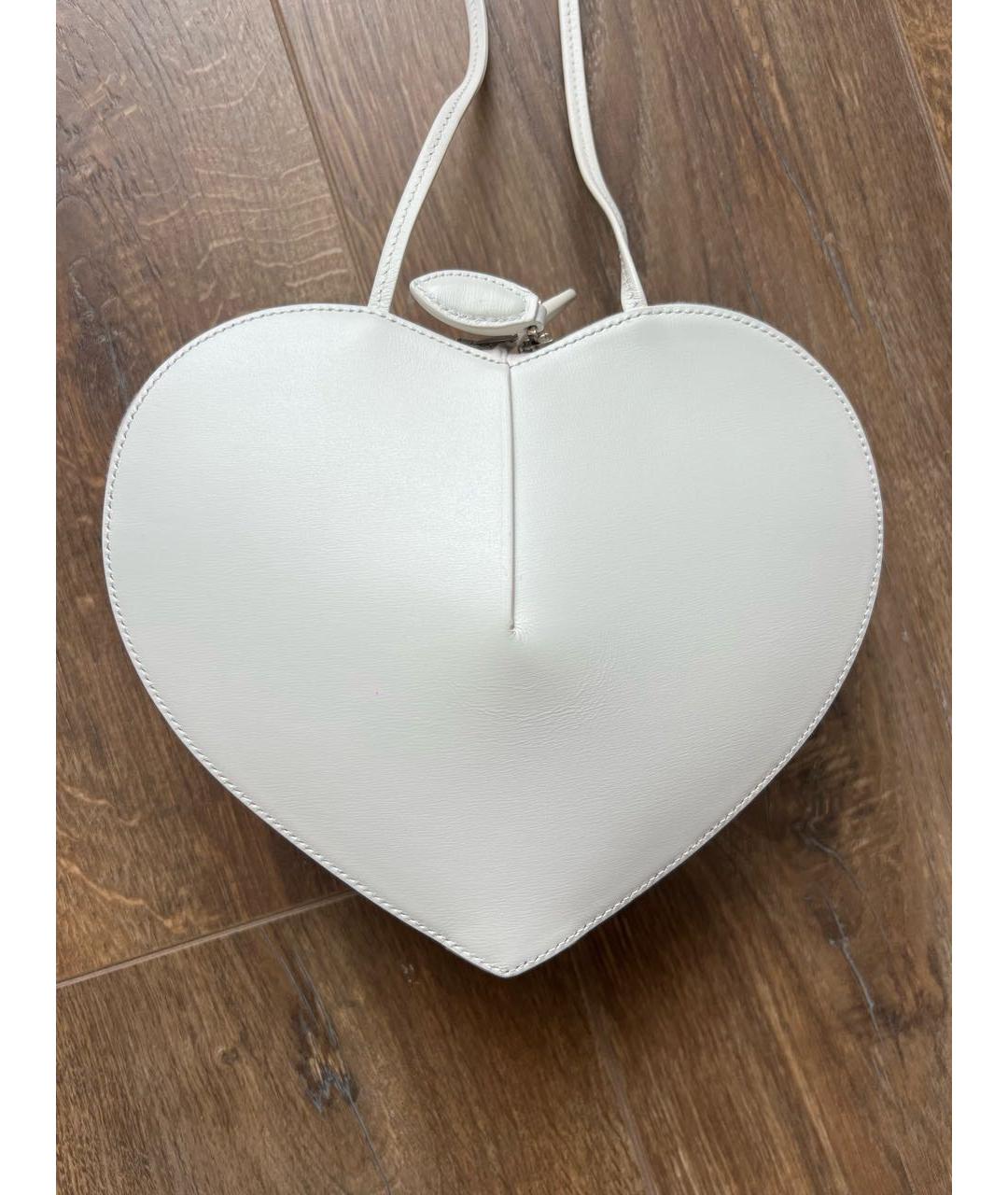 ALAIA Белая кожаная сумка через плечо, фото 4