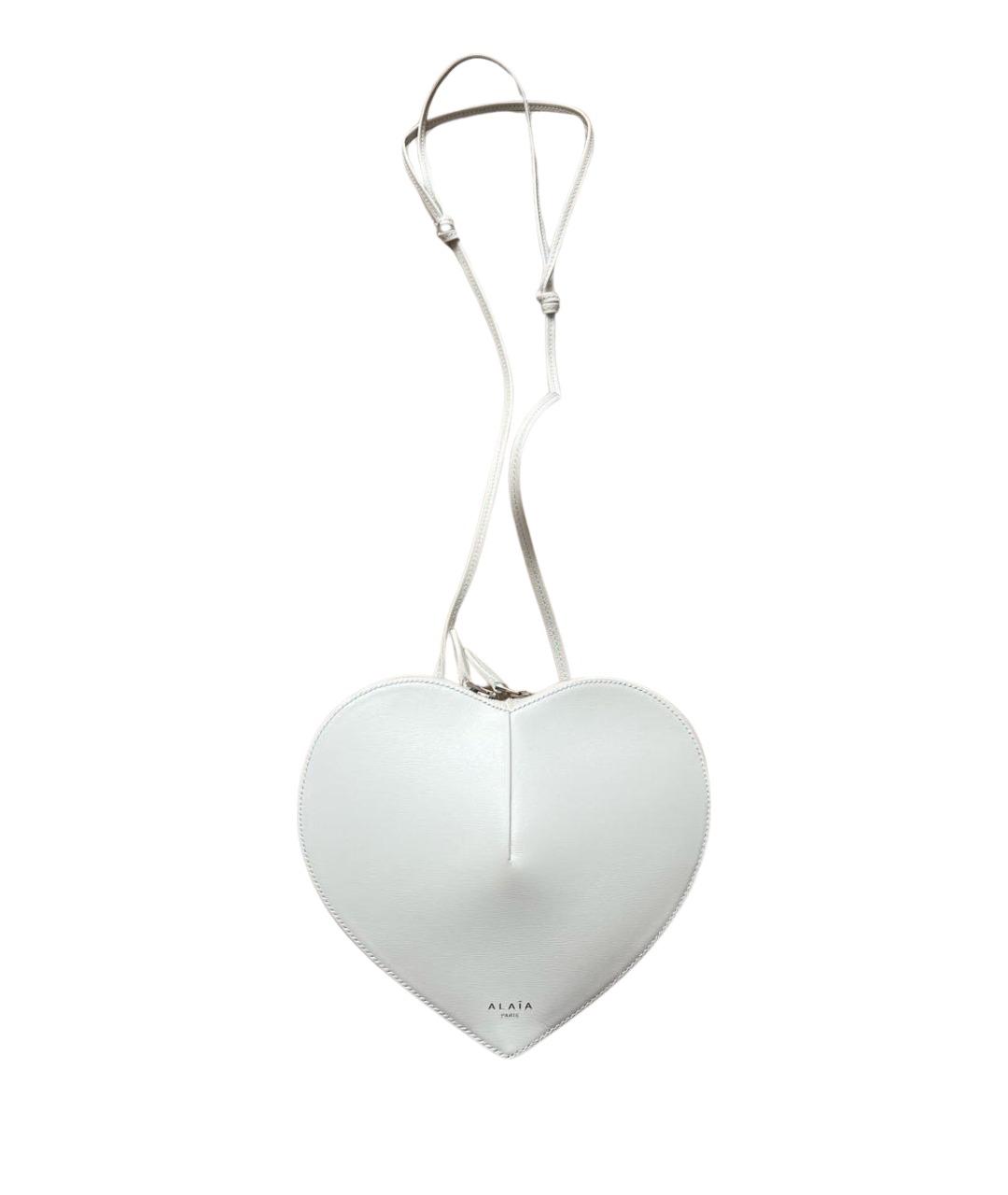 ALAIA Белая кожаная сумка через плечо, фото 1
