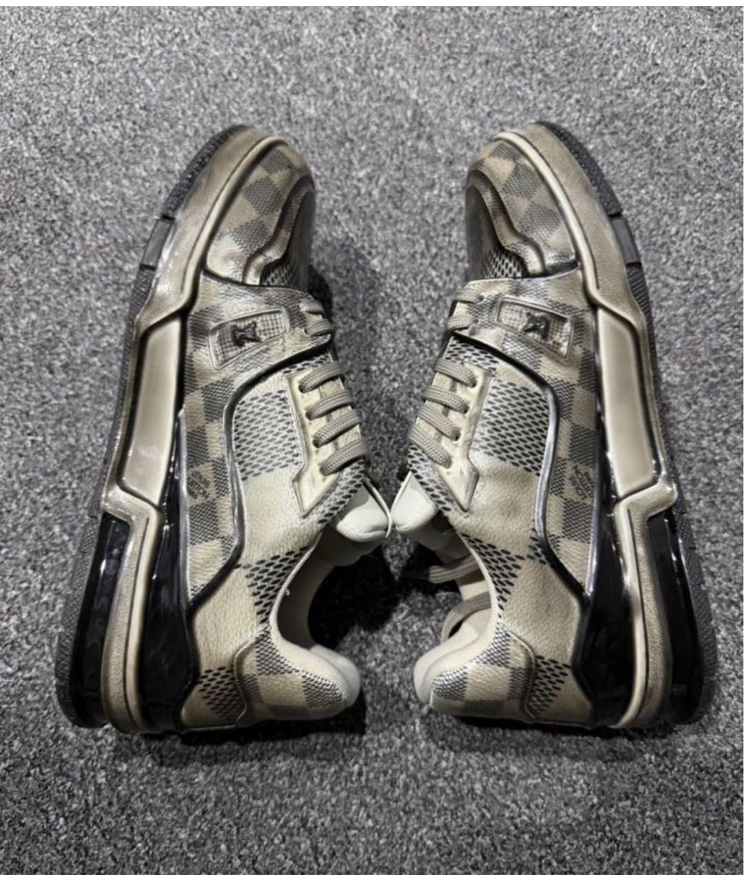 LOUIS VUITTON Коричневые резиновые низкие ботинки, фото 5