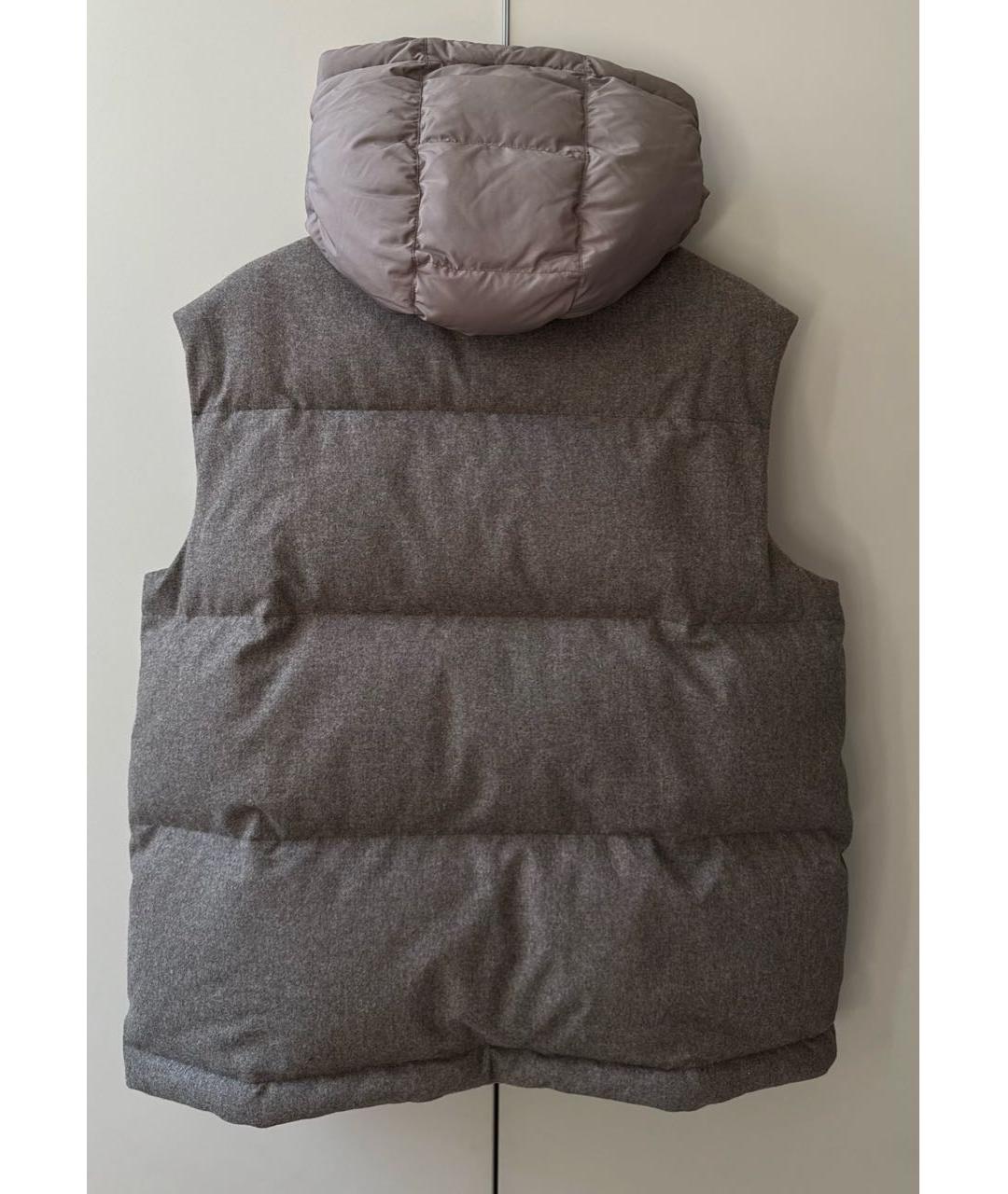 12 STOREEZ Коричневый шерстяной жилет, фото 6