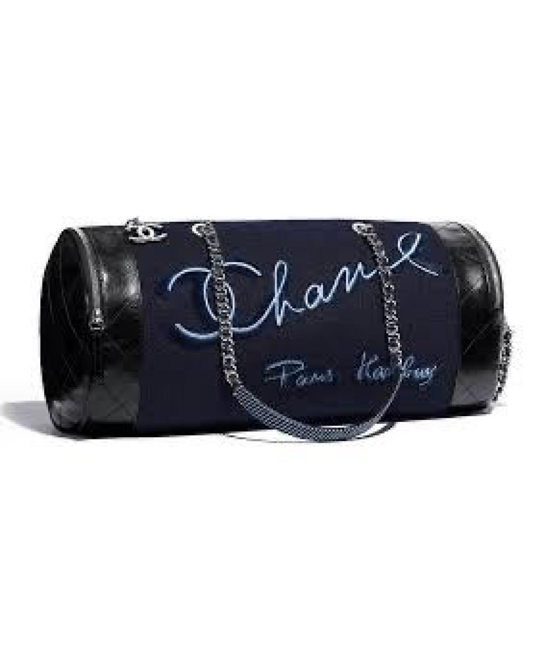 CHANEL Темно-синяя сумка через плечо, фото 5