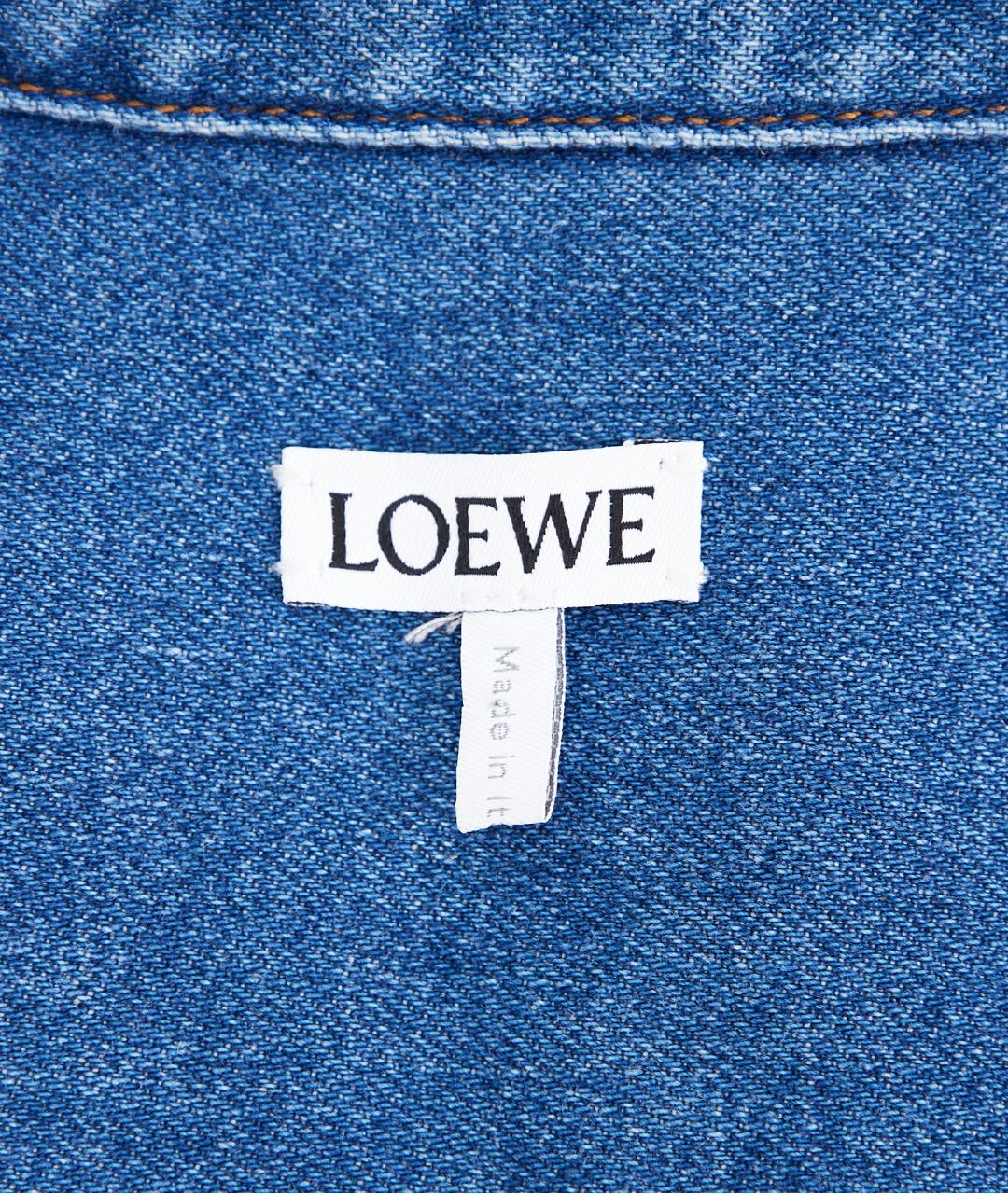 LOEWE Голубая хлопковая куртка, фото 3