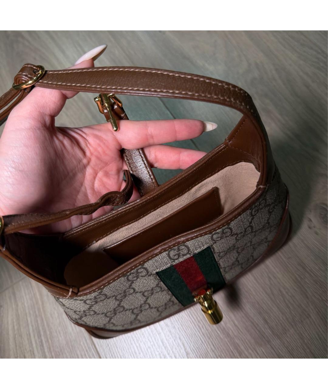 GUCCI Коричневая сумка через плечо, фото 4