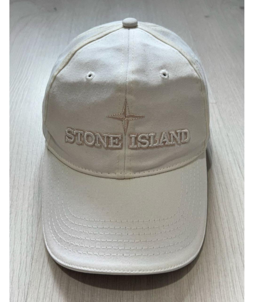 STONE ISLAND Белая хлопковая кепка, фото 8
