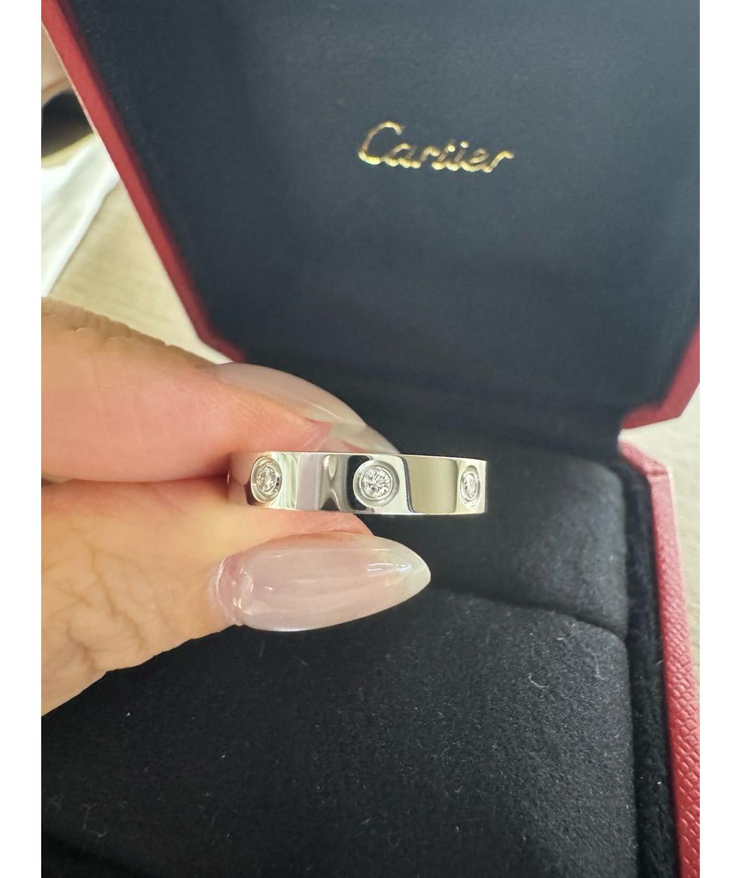CARTIER Серебряное кольцо из белого золота, фото 4