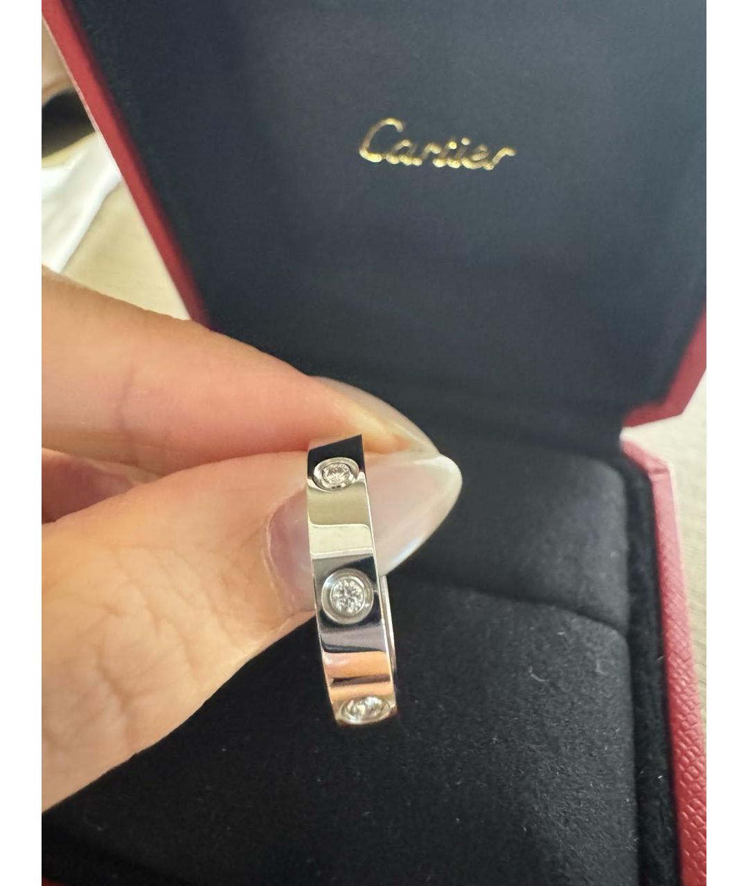 CARTIER Серебряное кольцо из белого золота, фото 5