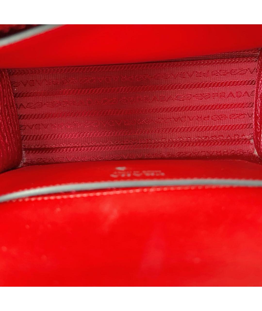 PRADA Красная кожаная сумка через плечо, фото 6