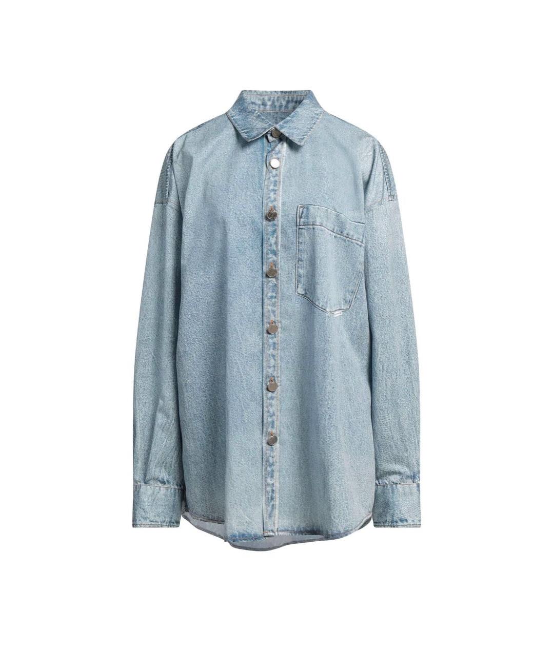 ALEXANDER WANG Голубая полиэстеровая рубашка, фото 1